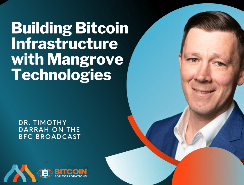 Tim Darra on the Bitcoin for Corporations live stream at Strategy World